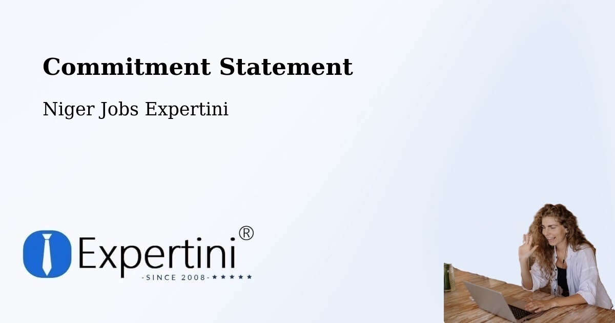 Corporate Commitment – Département De Tânout - Niger Jobs Expertini